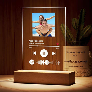 Custom Spotify Music Plaque Night Light/Keychain/Plaque