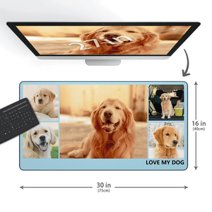 Custom Photo&Text Mouse Pad With 5 Photos - MyCustomMousePad