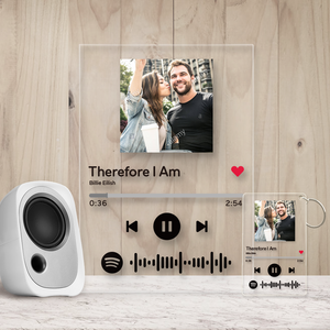 Custom Spotify Glass Acrylic Poster And Keychain