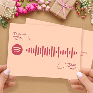 Custom Spotify Code Music Cards With Your Song For Gift