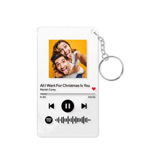 Personalized Spotify Music Photo Plaque Keychain/Night Light/Plaque For Lover